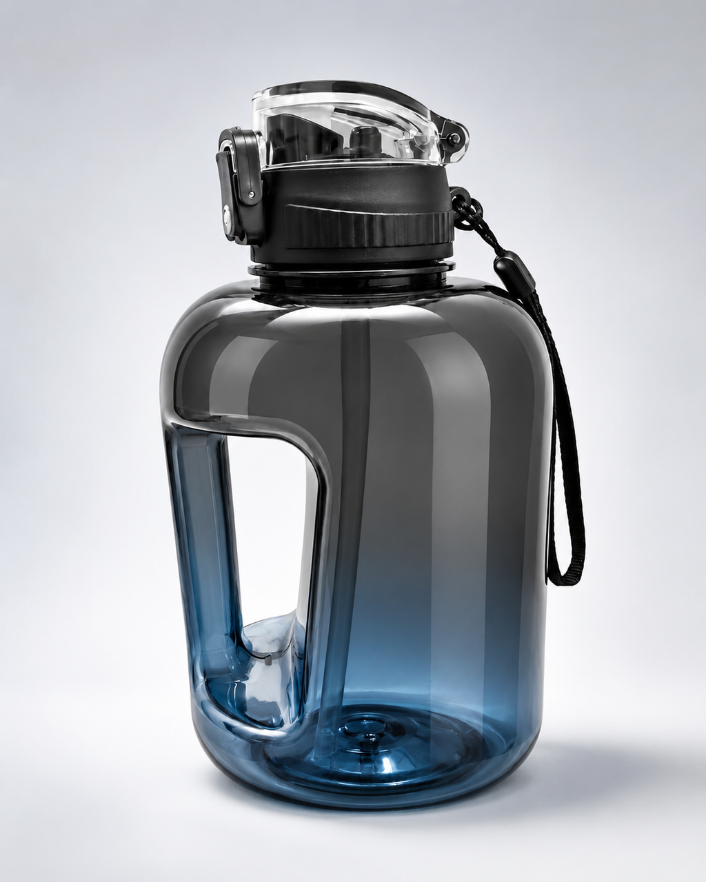 2L Hydration Bottle with Handle & Straw