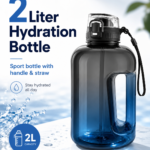 1.5L Hydration Bottle with Handle & Straw