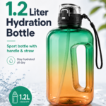 1.2L Hydration Bottle with Handle & Straw